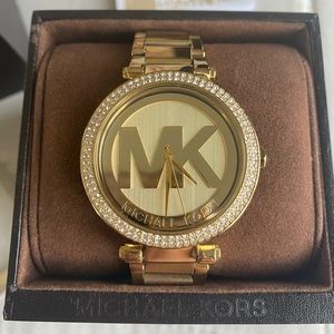 MICHAEL KORS Parker watch gold w diamond detail